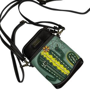 CHALA Cellphone Crossbody Purse Convertible 2 Adjustable Straps Cactus Aztec Bag
